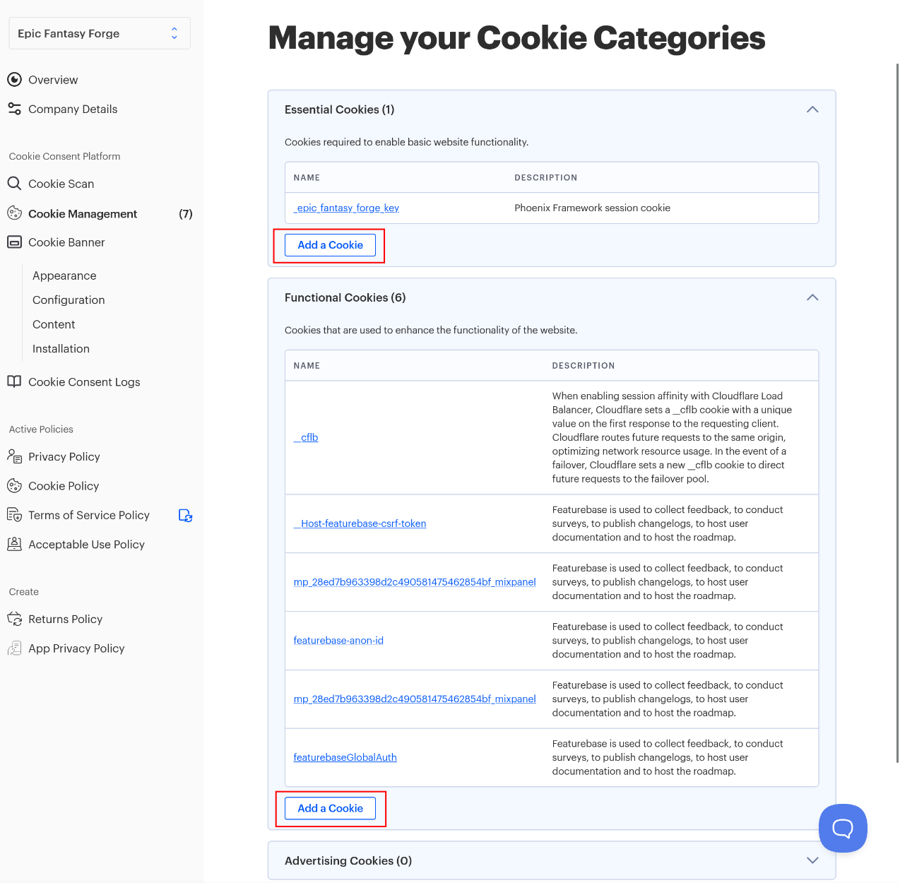 Cookie Management 3