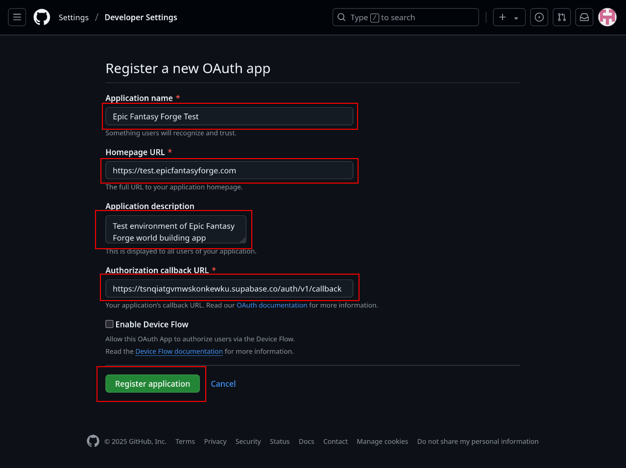 GitHub Application 2