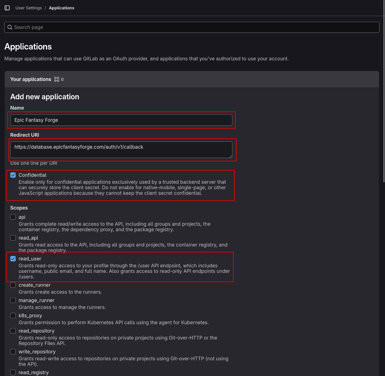 GitLab Application 5