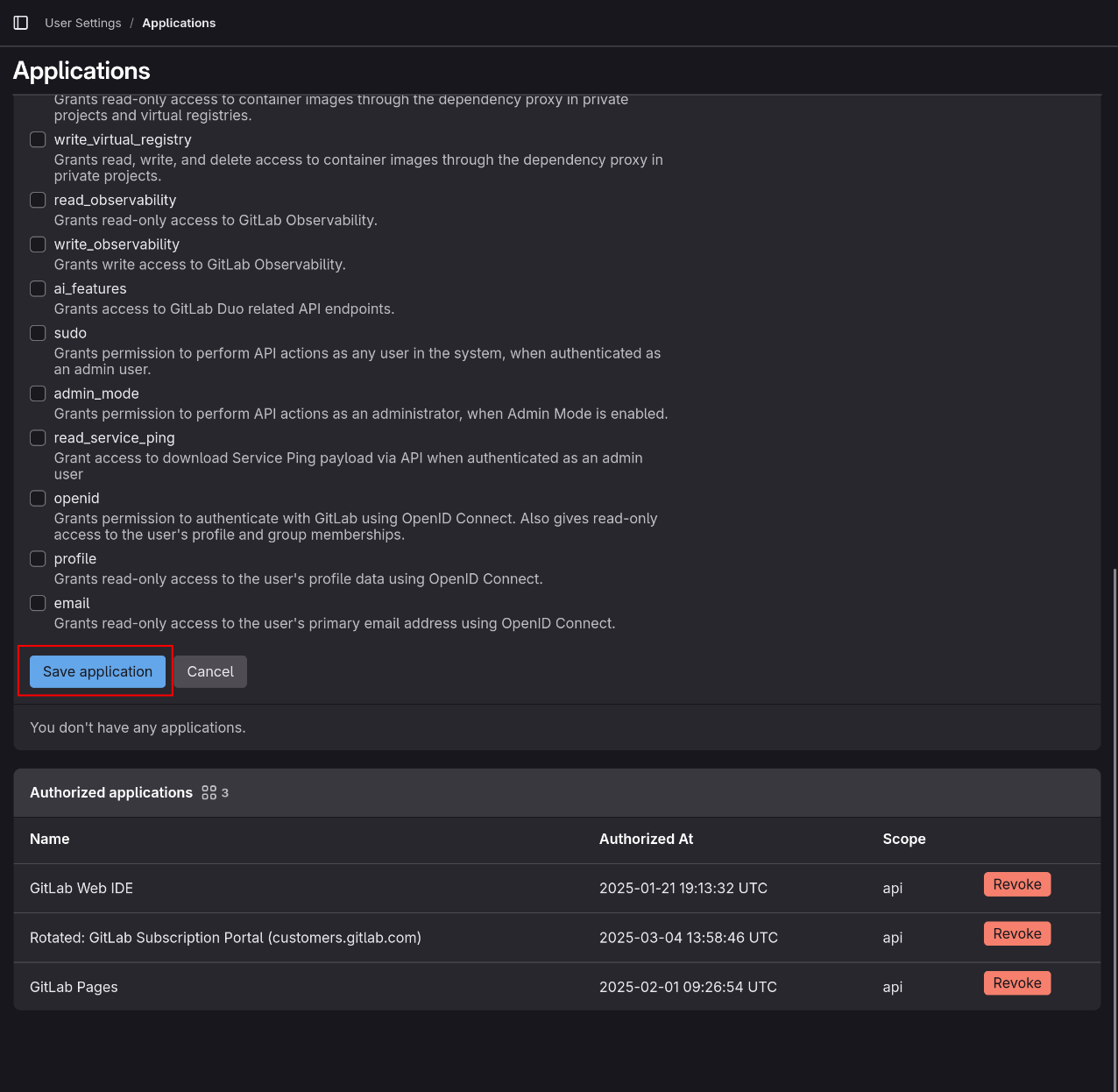 GitLab Application 6