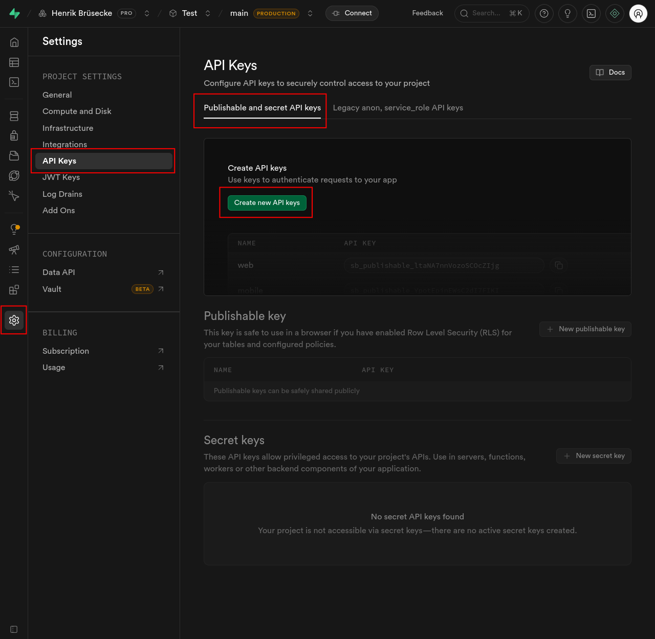 Supabase Admin Key 1