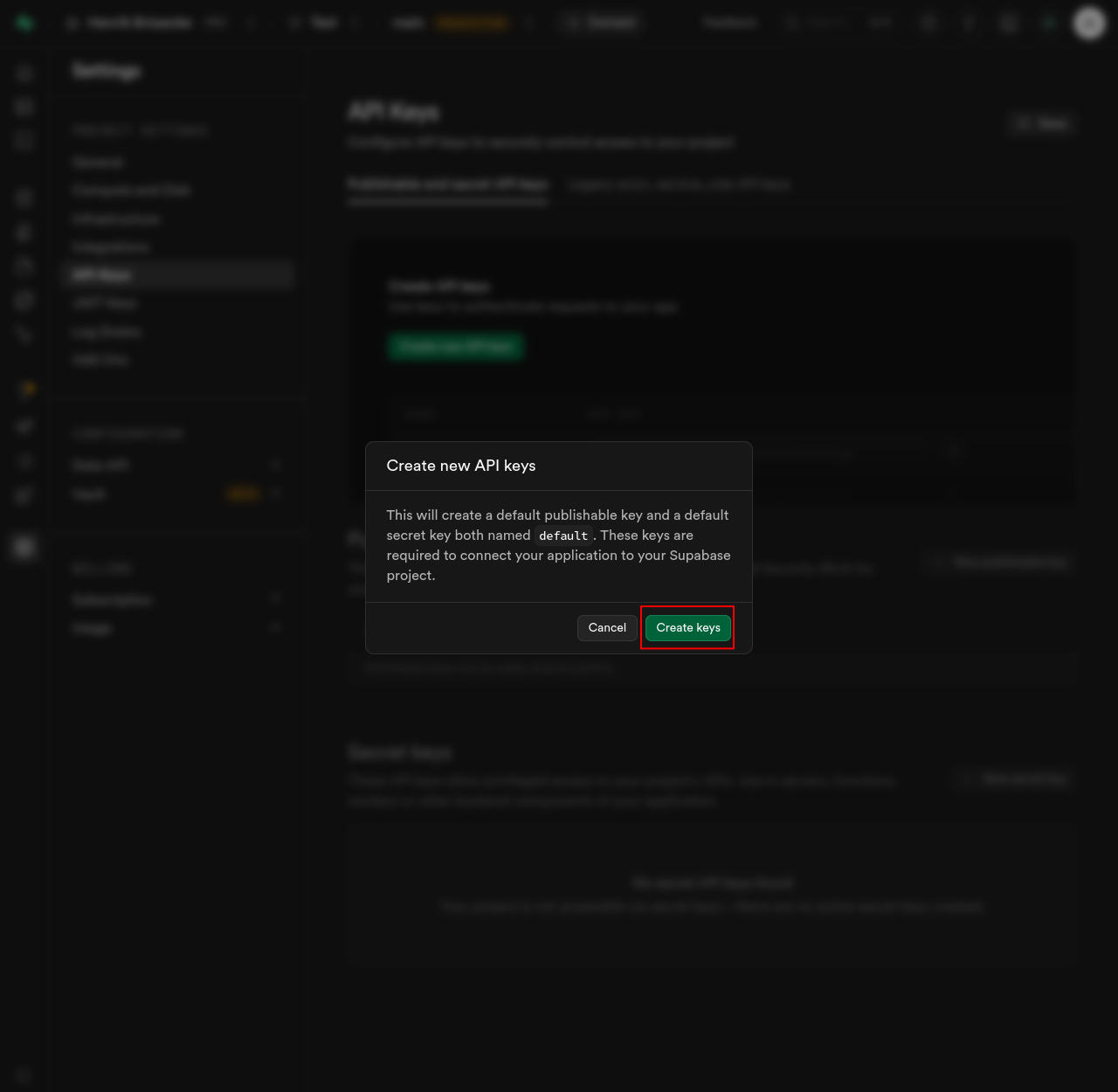 Supabase Admin Key 2