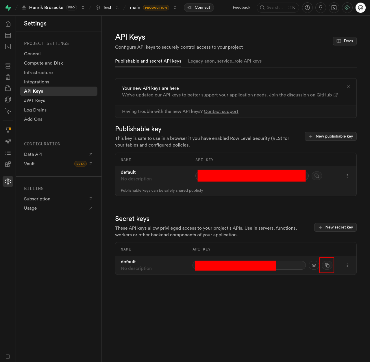 Supabase Admin Key 3