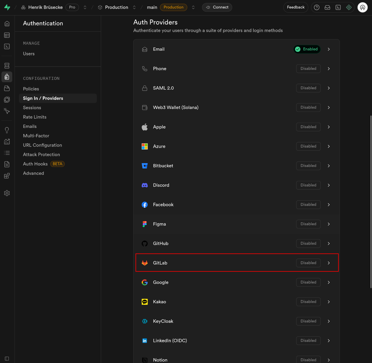 GitLab Callback URL 4