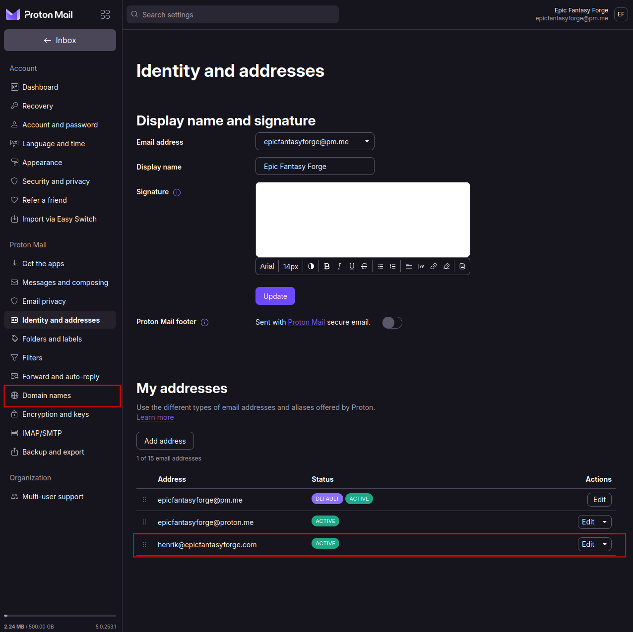 Proton Mail Custom Domain 11
