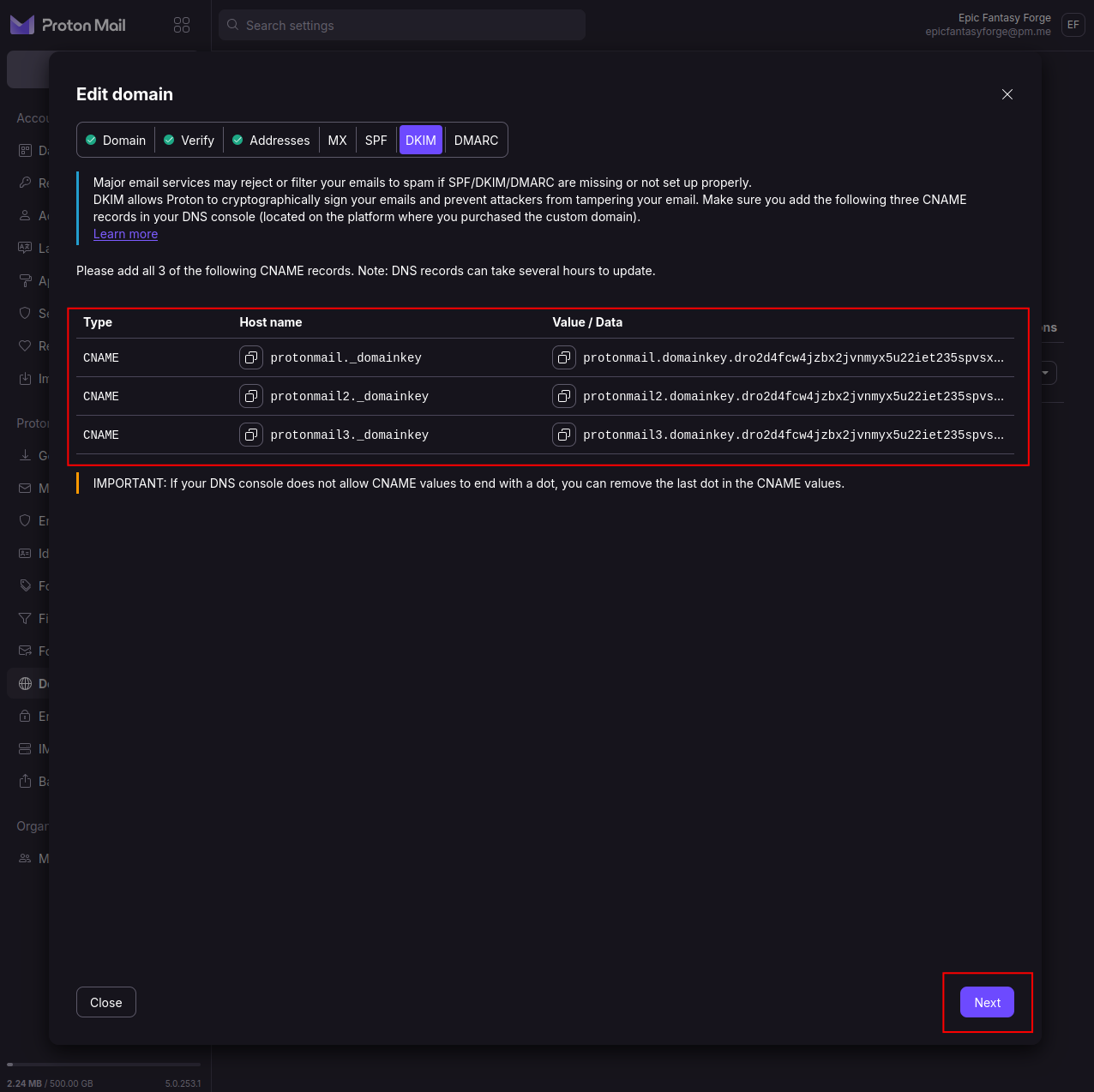 Proton Mail Custom Domain 18