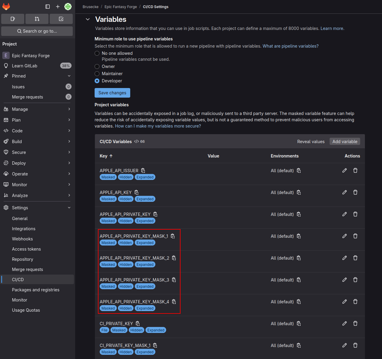 Mask Apple API Private Key 2